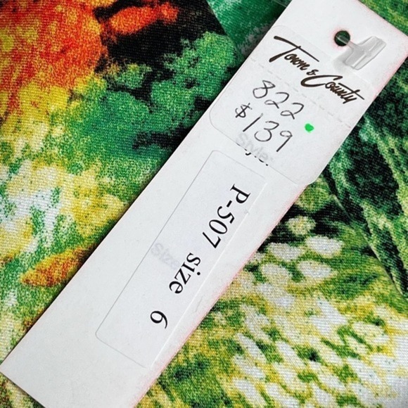 Krazy Larry Tropical Snakeskin Print Colorful Pants Size 6‎ - Picture 5 of 7